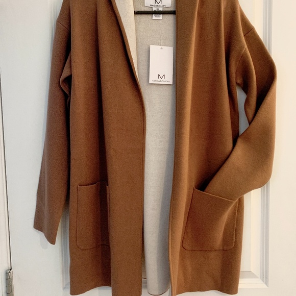 NWT MAGASCHONI Open Front Sweater/Jacket w HOOD XS - Picture 10 of 10